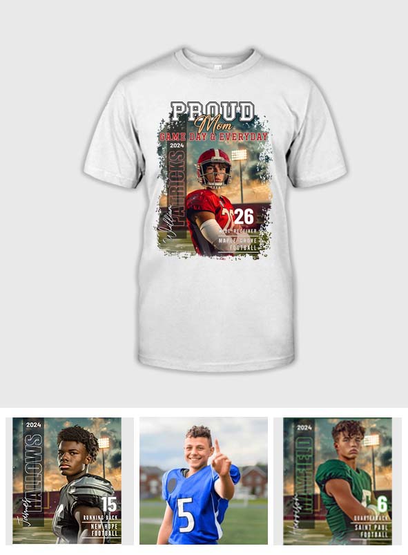 Stolze Mama/Papa/... Spieltag & Alltag – Personalisiertes Fußball-T-Shirt und Hoodie