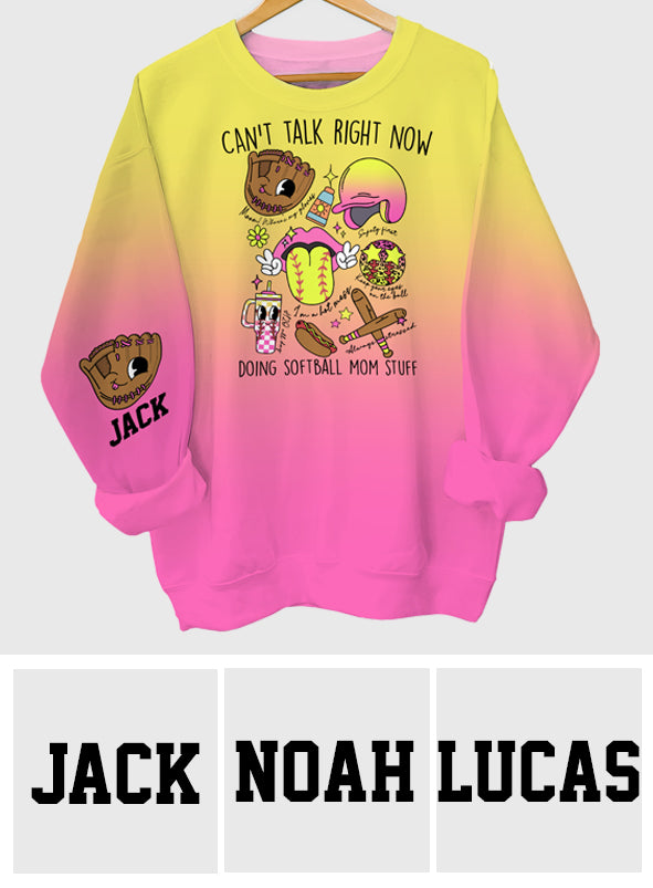 Softball-Mama-Artikel – Personalisiertes Softball-Shirt mit Allover-Print