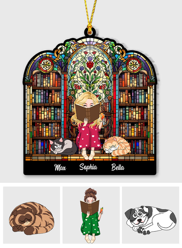 Einfach ein Mädchen, das Bücher liebt – personalisierter Buchanhänger in individueller Form