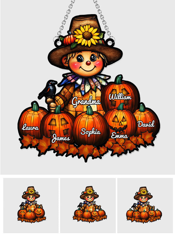 Oma Herbst - Personalisierter Oma-Fensterhänger-Sonnenfänger