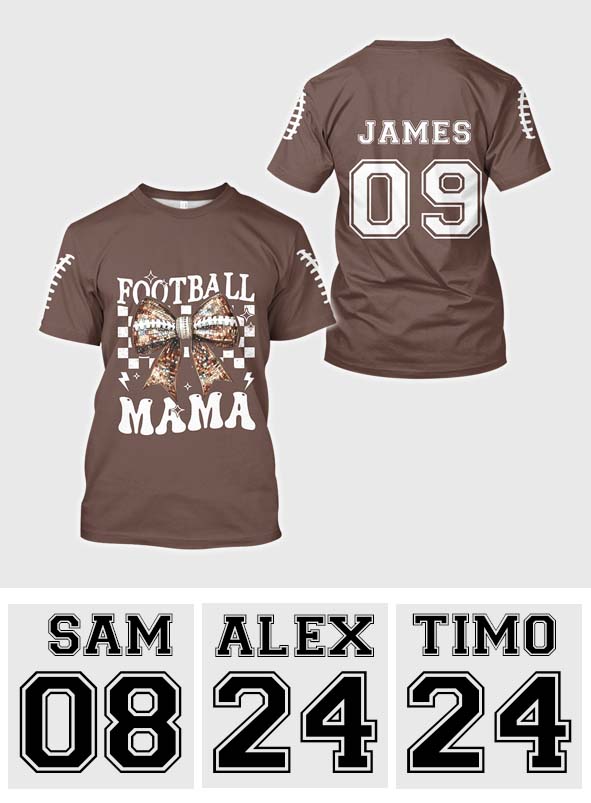 Football Mama – Personalisiertes Football-Shirt