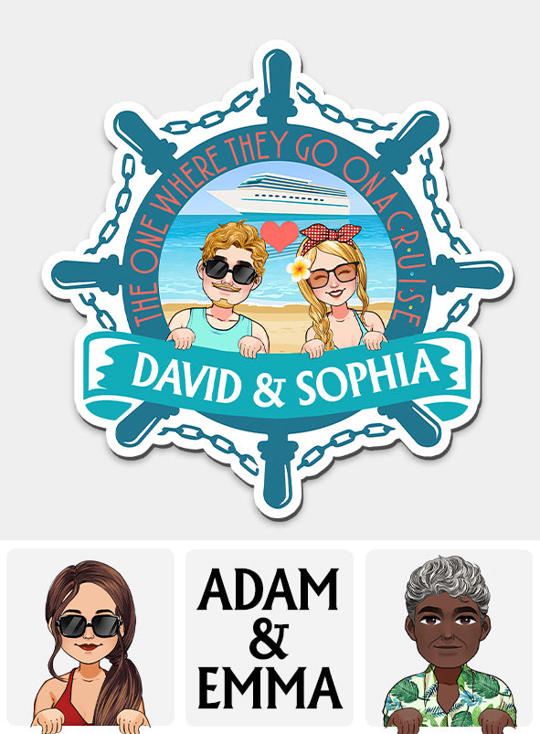 Die Geschichte, in der sie eine Kreuzfahrt machen – personalisierter Kreuzfahrtmagnet