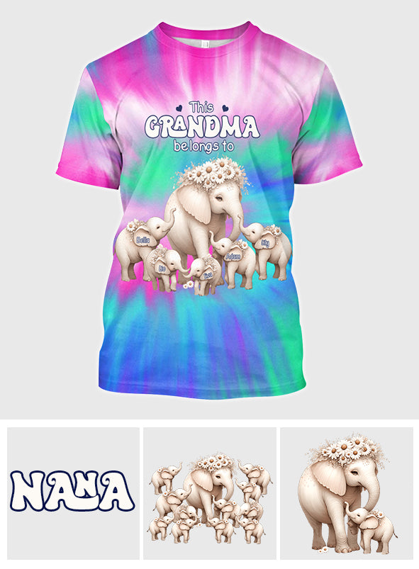 Dieses „Oma gehört Daisy Elephant“-Shirt – personalisiertes „Oma“-Shirt