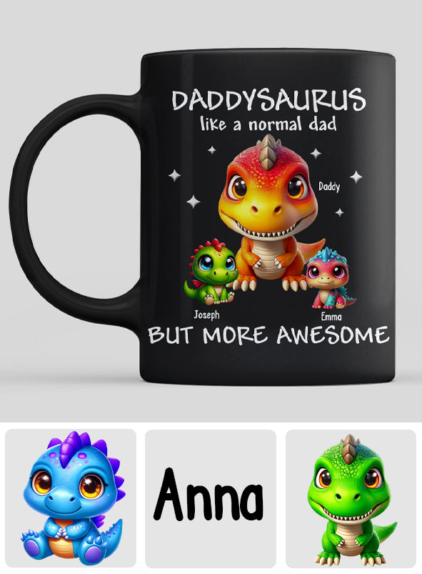 Daddysaurus Grandpasaurus 3D-Dinosaurier - Personalisierte Vatertasse