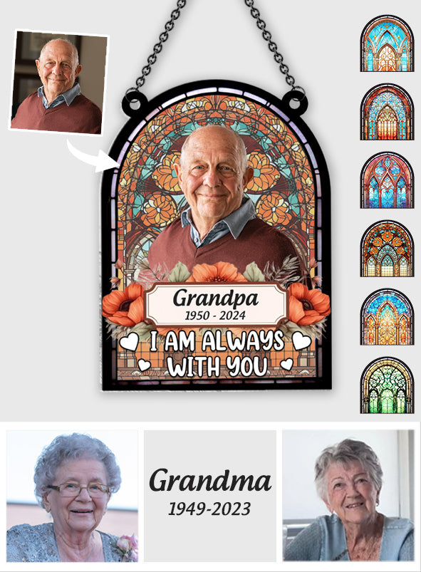 Ich bin immer bei dir – Personalisierter Gedenk-Fensterhänger-Sonnenfänger