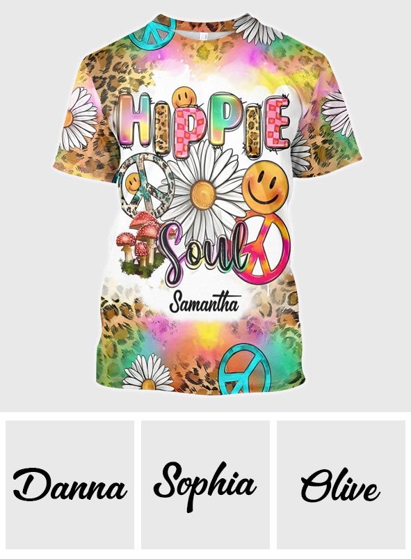Hippie-Soul-Western-Stil – Personalisiertes Hippie-Allover-Shirt