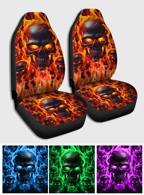 Get In Sit Down Shut Up Hold On - Personalized Skull Seat Covers