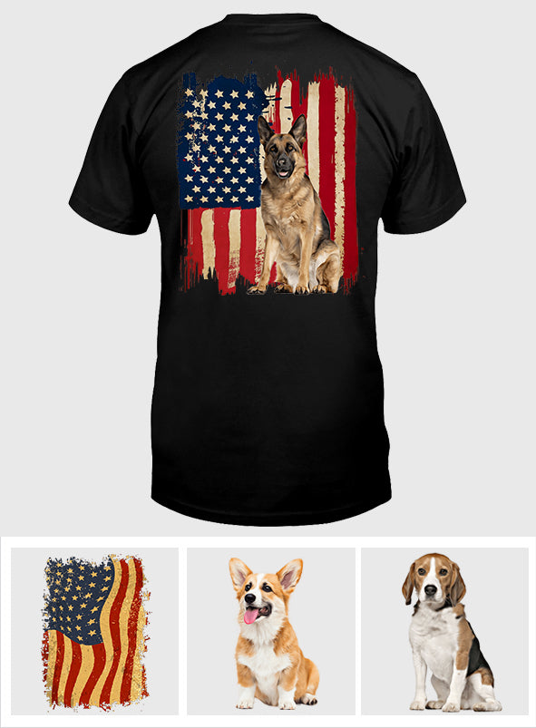 Welpenflagge – Personalisiertes Hunde-T-Shirt und Hoodie