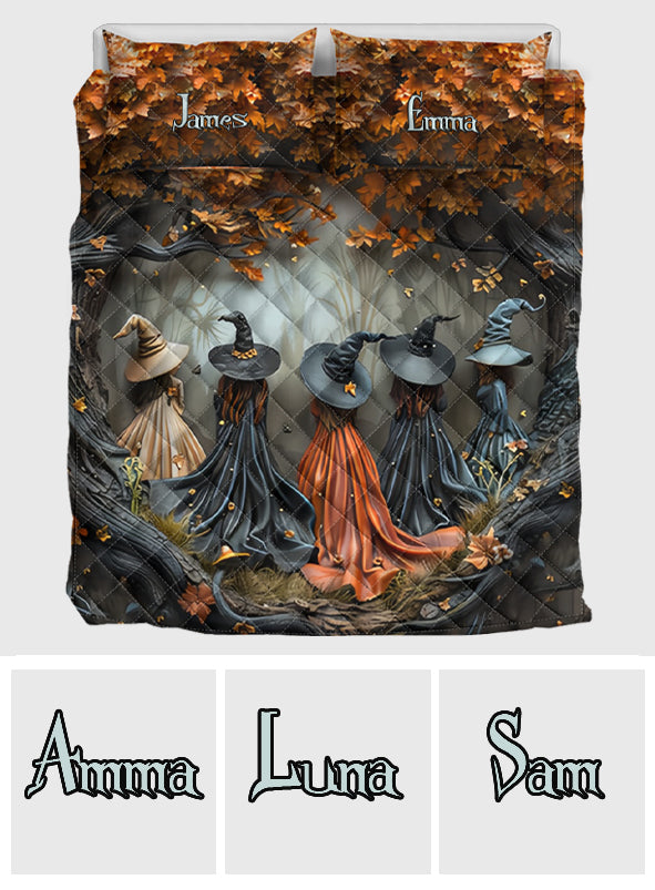 Beautiful Witch - Personalized Witch Quilt Set
