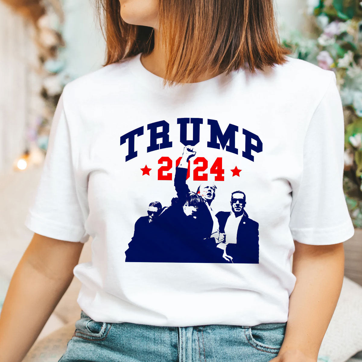 „Niemals aufgeben“-Shirt, „Kämpfe für Amerika“-T-Shirt, „Kundgebung 2024“-Shirt & Hoodie