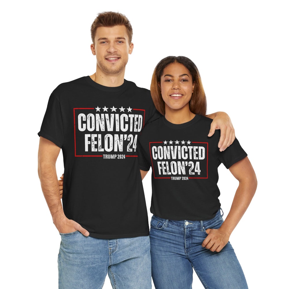 Donald Trump – Verurteilter Straftäter 2024 – T-Shirt, lustiges politisches Shirt, Wahljahr-Shirt, sarkastisches Grafik-T-Shirt & Hoodie