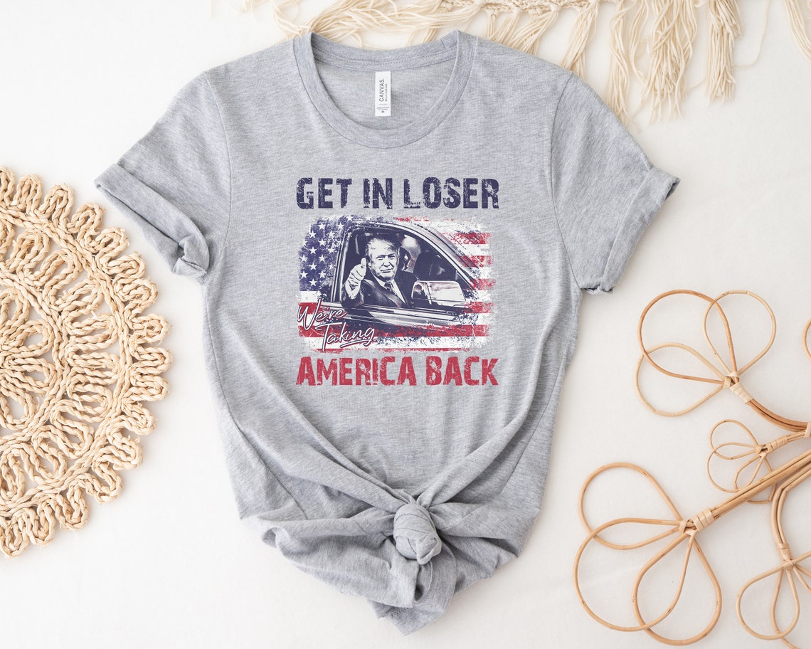 „Trump, steig ein, Verlierer! Wir holen uns Amerika zurück“-Shirt, „Trump für Präsident 2024“-Shirt, Republikaner 2024, „Amerika wieder reparieren“, Trump 2024-Shirt, T-Shirt & Hoodie