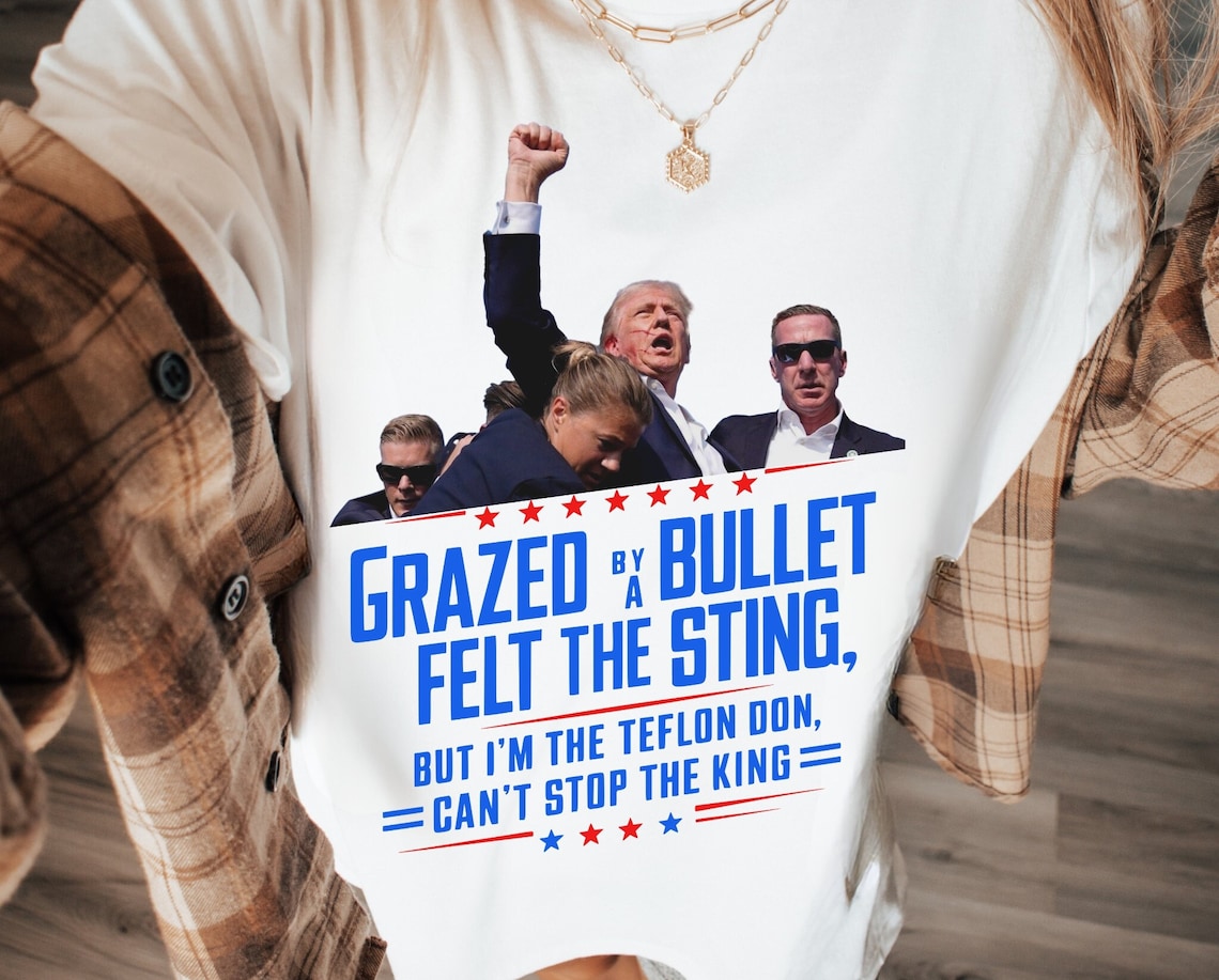„Niemals aufgeben“-Shirt, „Kämpfe für Amerika“-T-Shirt, Retro-Rallye-Shirt & Hoodie
