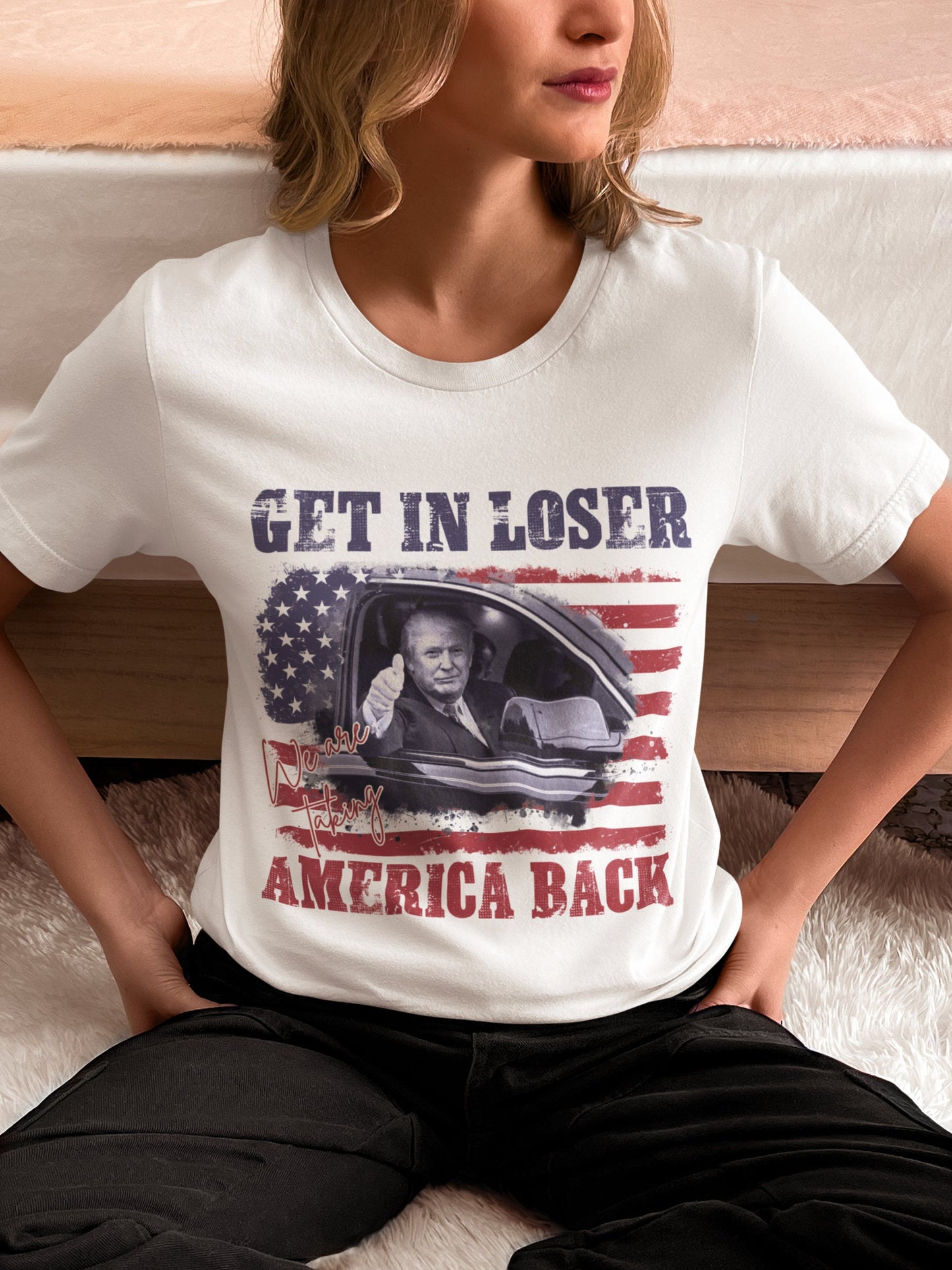 Steig ein, Verlierer! Wir holen uns Amerika zurück! Trump-Shirt, Unterstütze Trump-Shirt, Make America Great Again-Shirt, Trump für Präsident – T-Shirt & Hoodie