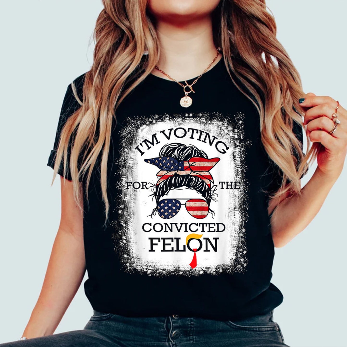 Ich wähle den FeI0n (Trump 2024) – T-Shirt für verurteilte FeI0n, Trump Nation 47 – Republikanische Frauen und Männer Amerika – T-Shirt & Hoodie