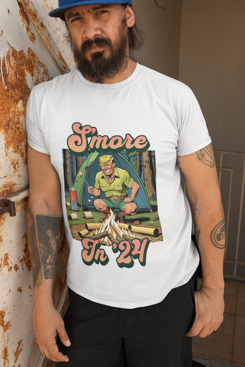 S'mores in '24 Donald Trump 2024 T-Shirt Lustiges Trump-Shirt MAGA Trump-Kampagnen-Shirt Amerika zuerst Patriotisches Shirt S'mores Lagerfeuer-T-Shirt & Hoodie