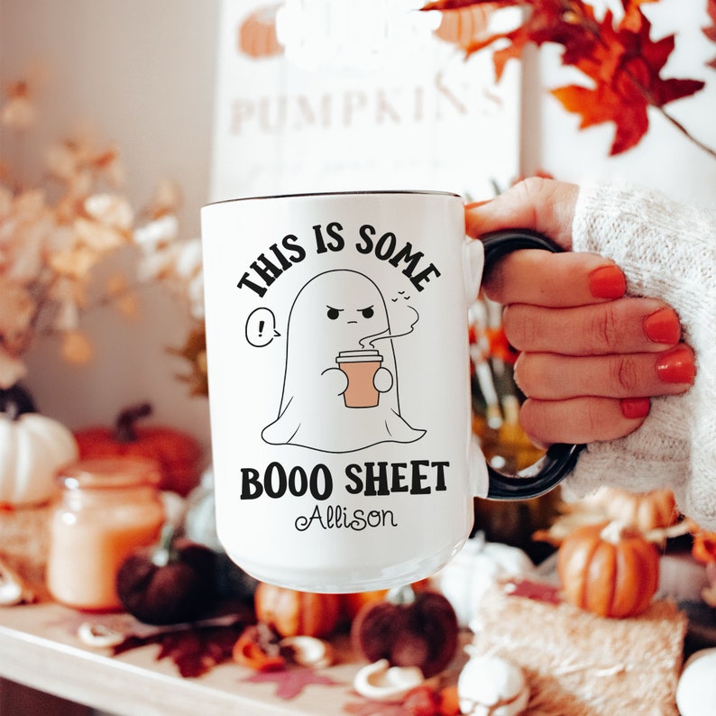 This is Some Boo Sheet Ghost Mug, Cute Halloween - Personalized Halloween Accent Mug 0924
