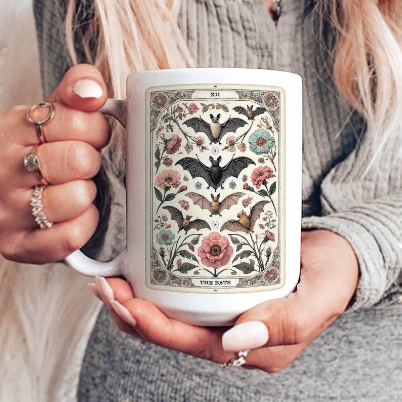 Fledermaus-Tarot Halloween-Tasse 0924