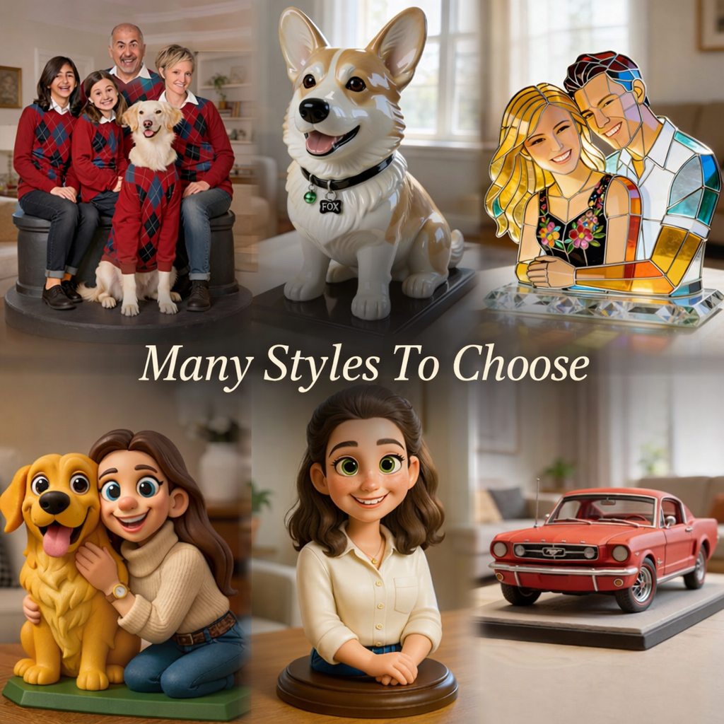 Laden Sie beliebige Fotos hoch und sehen Sie zu, wie sie sich verwandeln – personalisierte Geschenke für Ihre Liebsten.