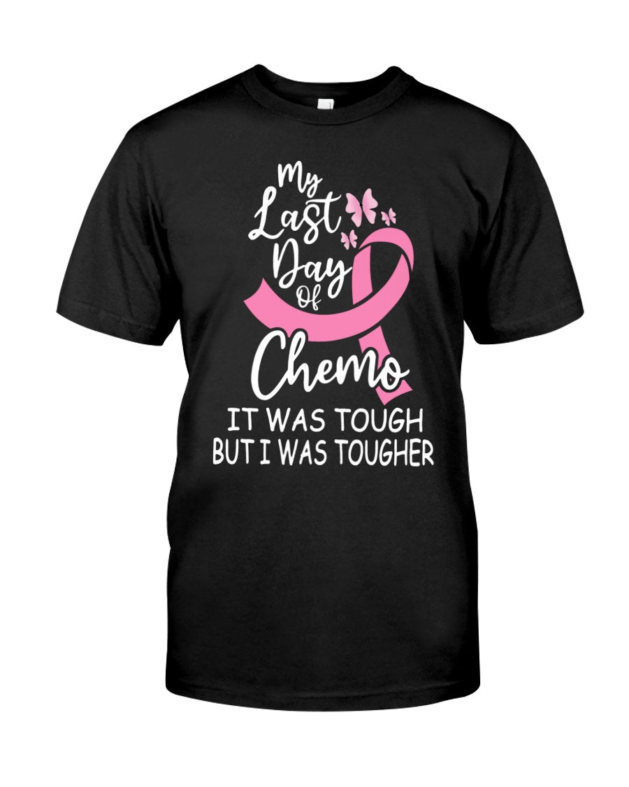 Mein letzter Tag der Chemotherapie – Es war hart, aber ich war härter – T-Shirt und Hoodie zur Sensibilisierung für Brustkrebs 0822