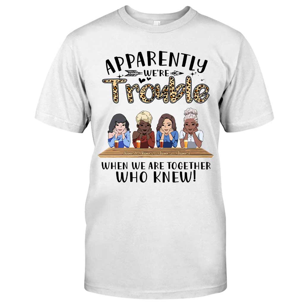 Offenbar sind wir zusammen nur Ärger – wer hätte das gedacht? – Personalisiertes Bestie-T-Shirt und Hoodie