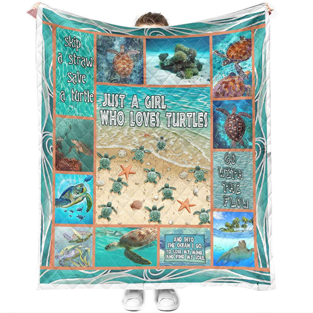 Quilt „Just A Girl Who Love Turtles“ zur Sensibilisierung für Autismus 0622