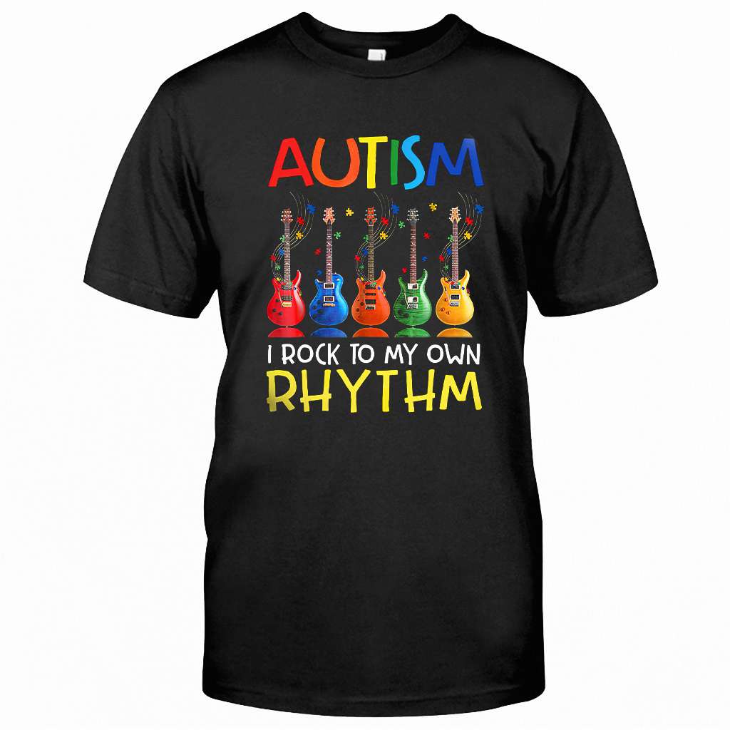 Autismus – Ich rocke nach meinem eigenen Rhythmus – T-Shirt und Hoodie zur Sensibilisierung für Autismus 0921
