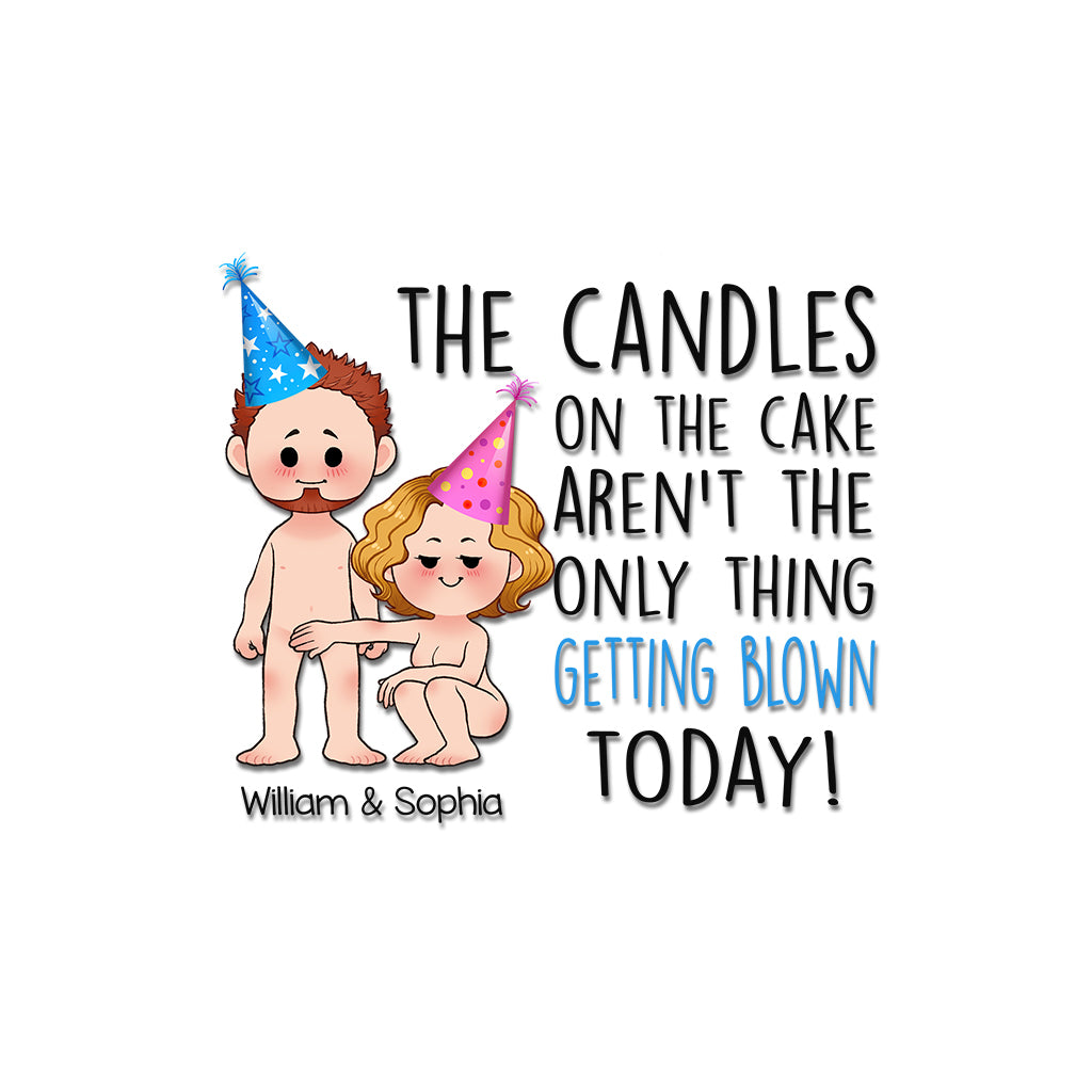 The Things Getting Blown Today - Personalized Couple Decal Full