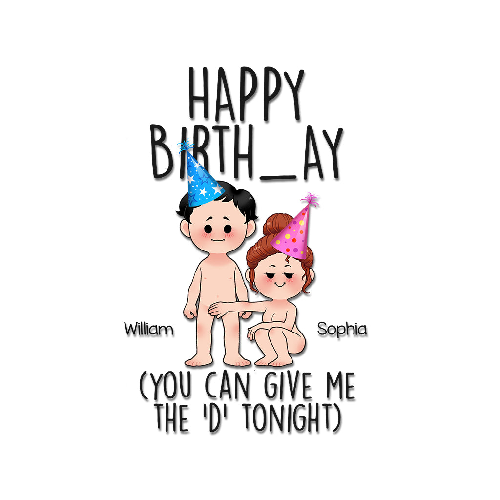 Happy Birth_ay - Personalized Couple Decal Full