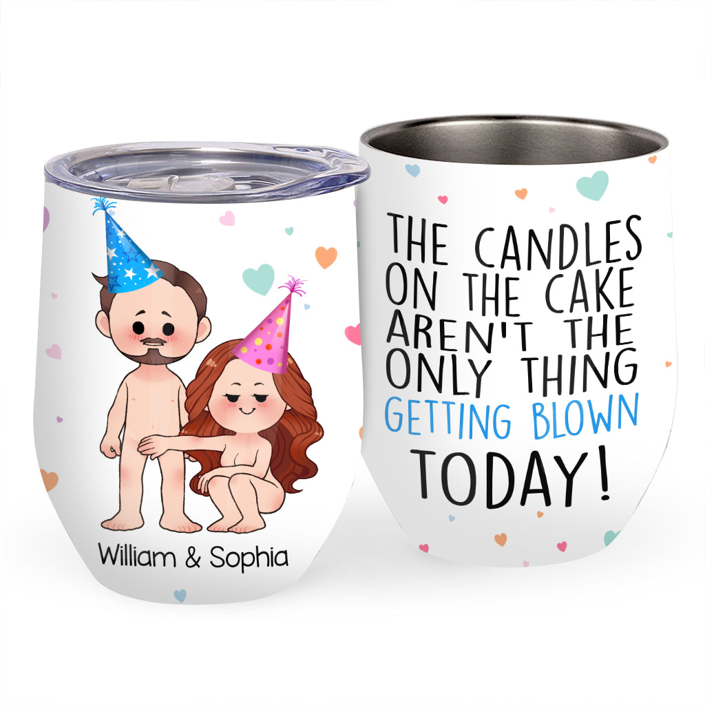 Was heute schiefgeht – Personalisierter Weinbecher für Paare