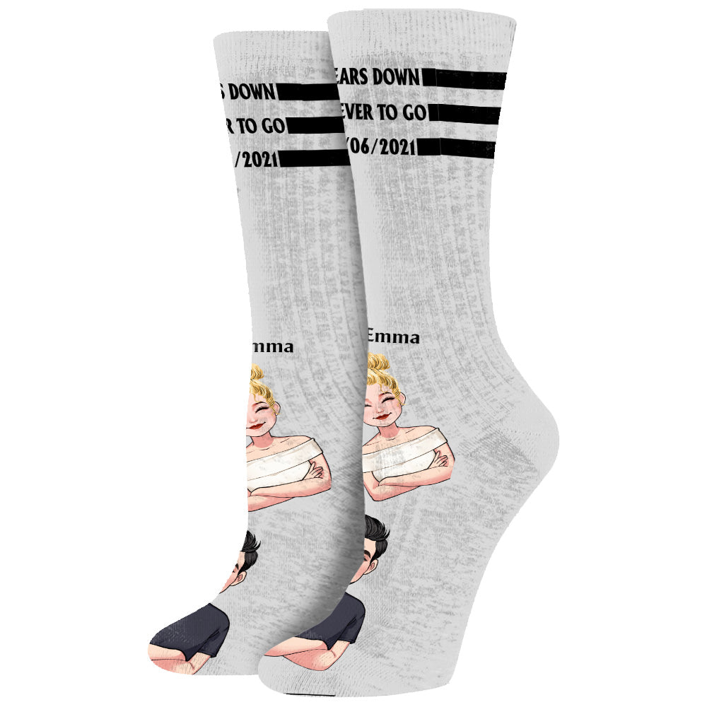 Für immer zusammen – personalisierte Socken für Paare