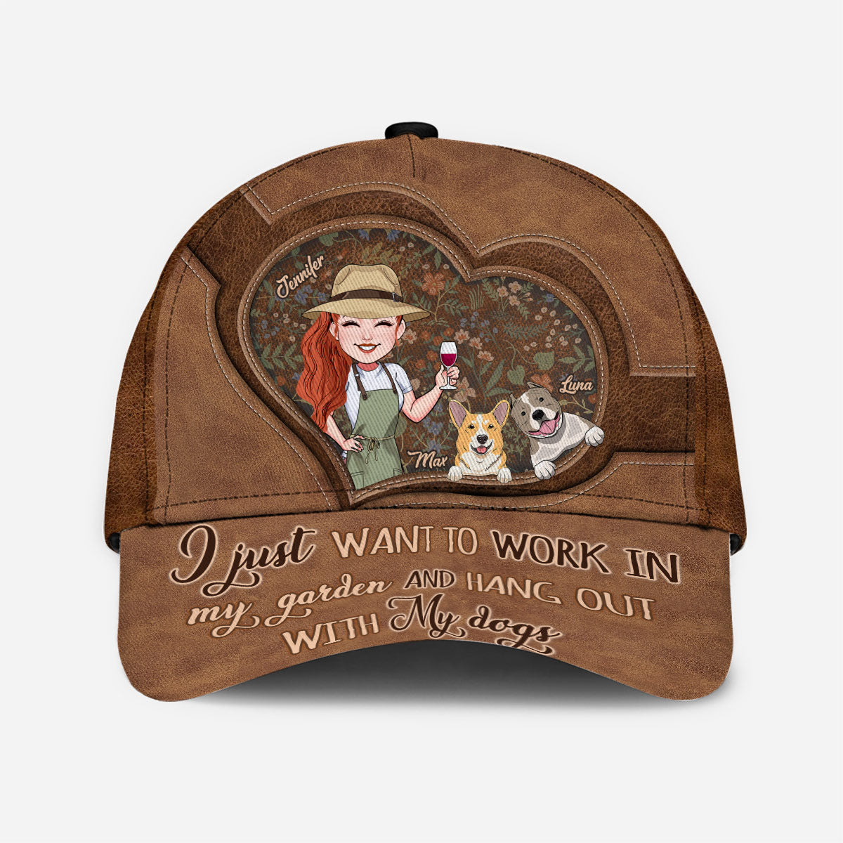 I Just Want To Work In My Garden And Hang Out - Personalized Gardening Classic Cap