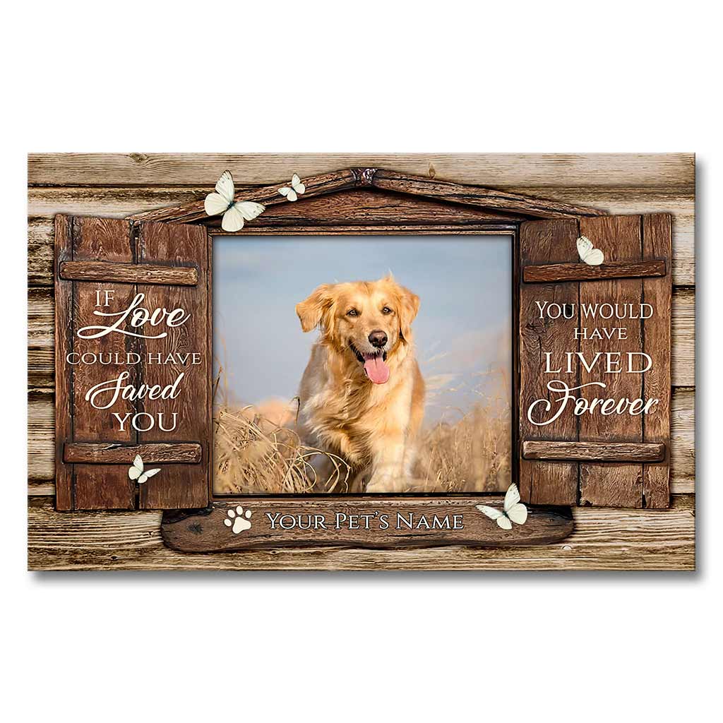 Wenn Liebe deinen Hund hätte retten können – Personalisierte Leinwand und Poster für Hunde