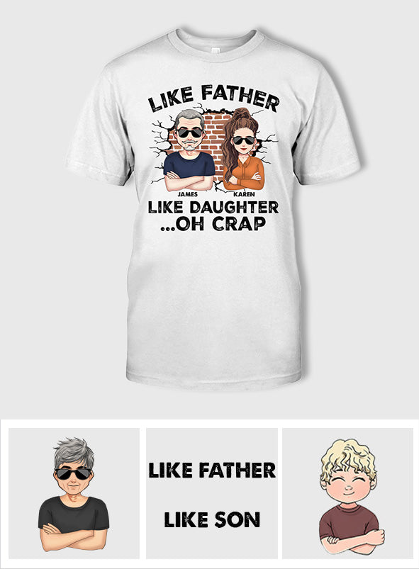 Like Father Like Daughter - Personalized Father T-shirt and Hoodie