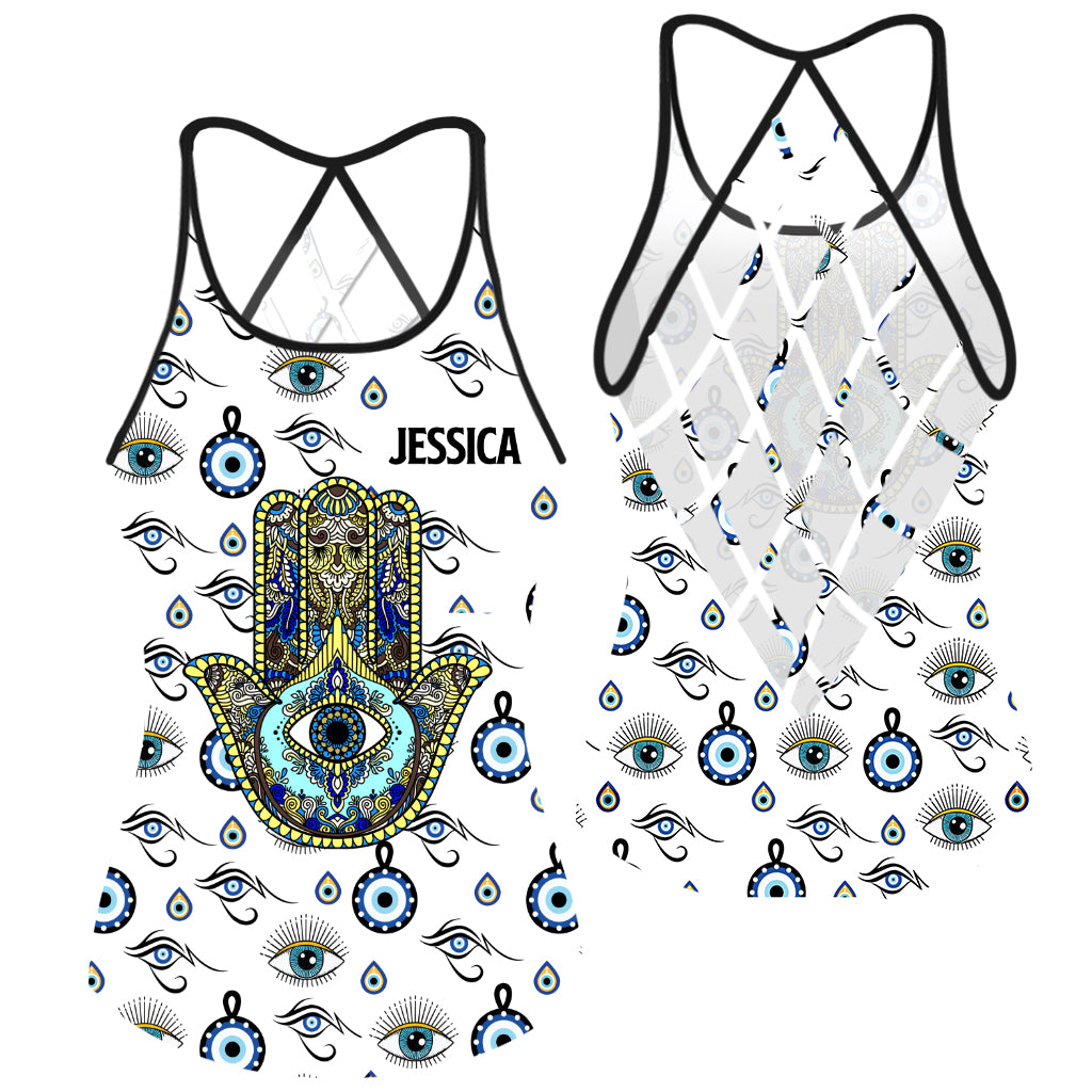 Namaste – Personalisiertes Yoga-Kreuz-Tanktop