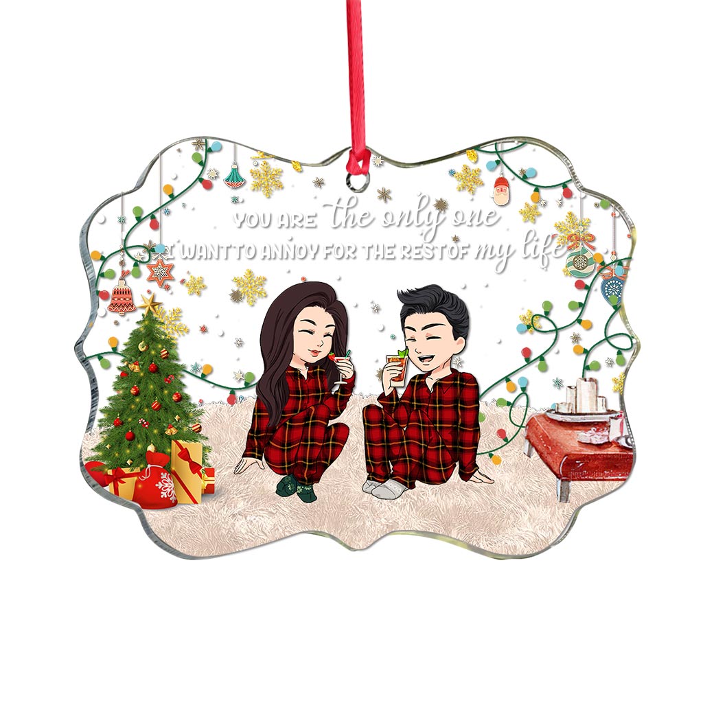 Du bist der Einzige, den ich ärgern will – Personalisierter transparenter Pärchen-Anhänger