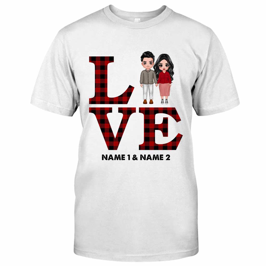 Liebespaar – Personalisiertes T-Shirt und Hoodie