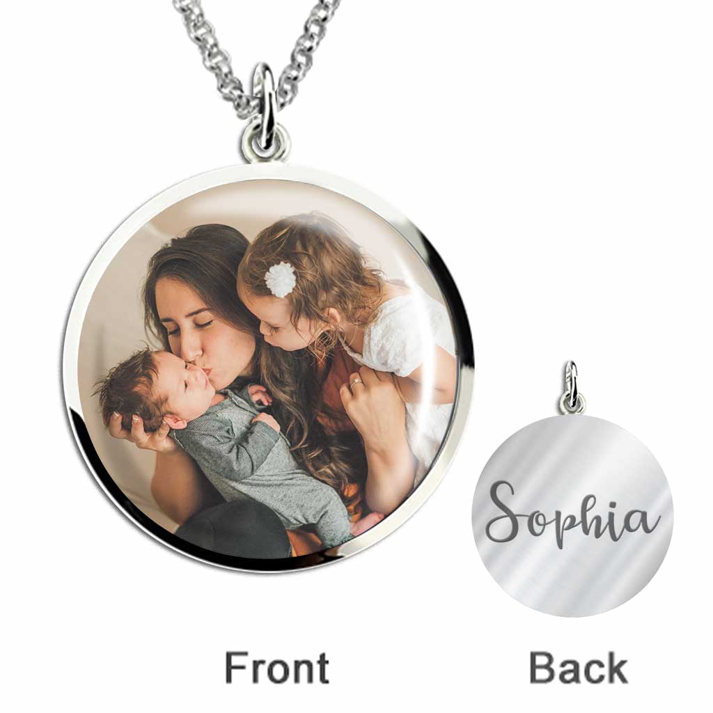 If Moms Were Flowers - Personalized Mother's Day Mother Round Pendant Necklace