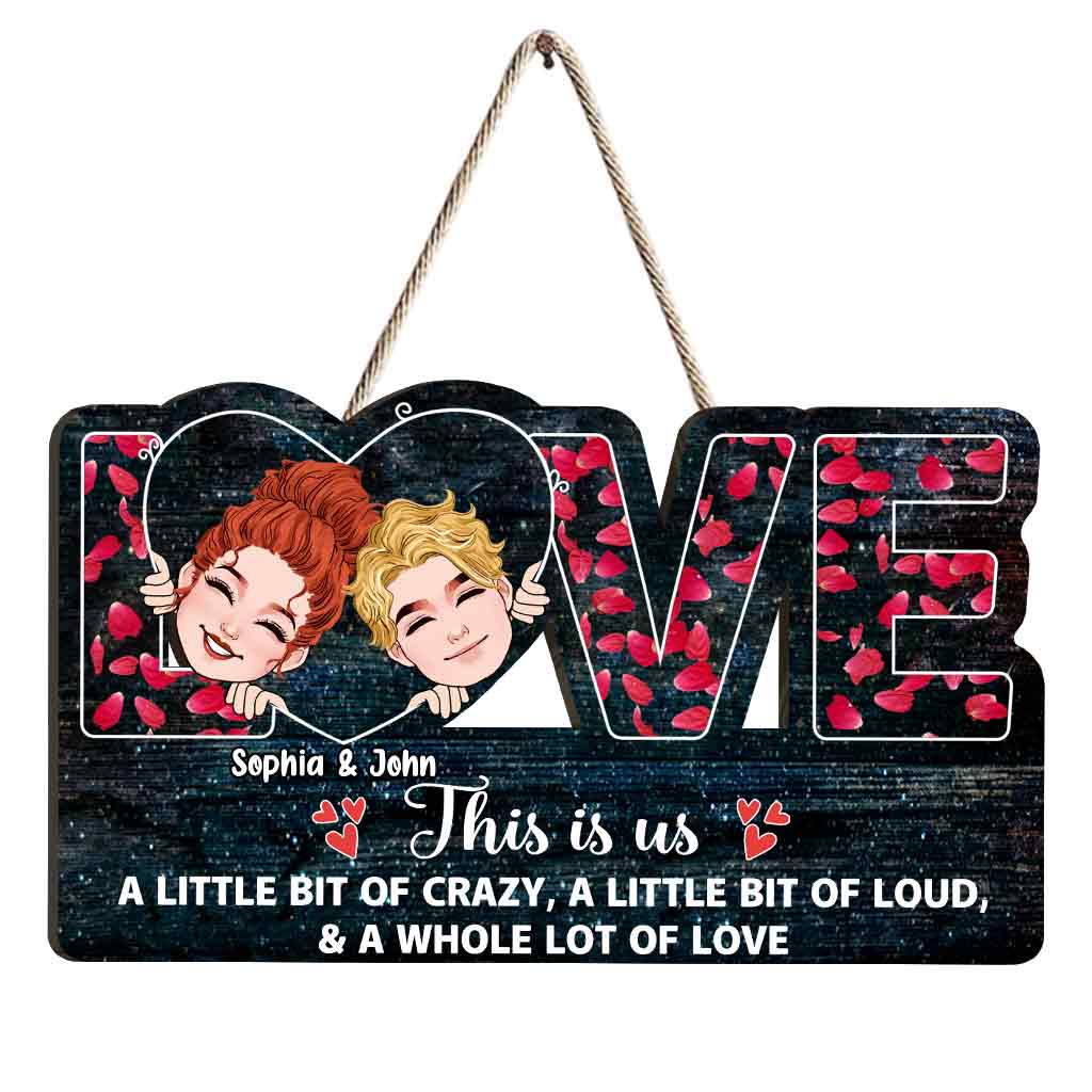 This Is Us - Personalized Couple Couple Wood Sign