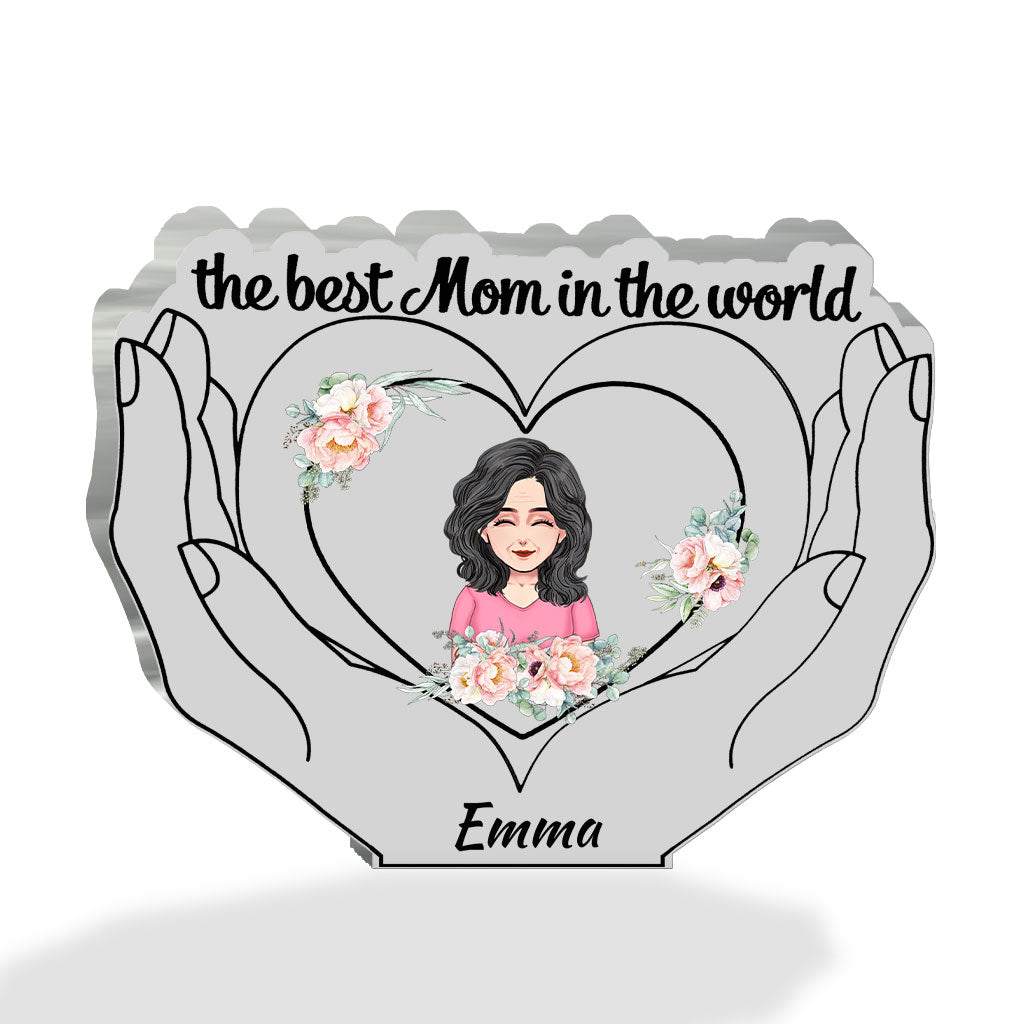 Die beste Mama der Welt – Personalisierte Acrylplakette zum Muttertag