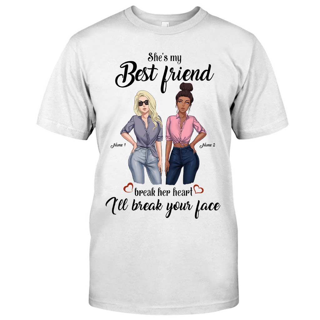 Sie ist meine beste Freundin – personalisiertes Bestie-T-Shirt und Hoodie