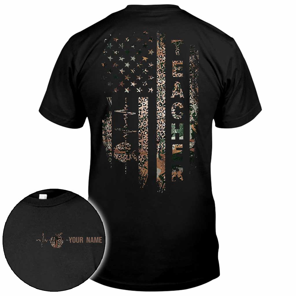 Lehren, Lieben, Inspirieren – Personalisiertes T-Shirt und Hoodie für Lehrer zum Unabhängigkeitstag