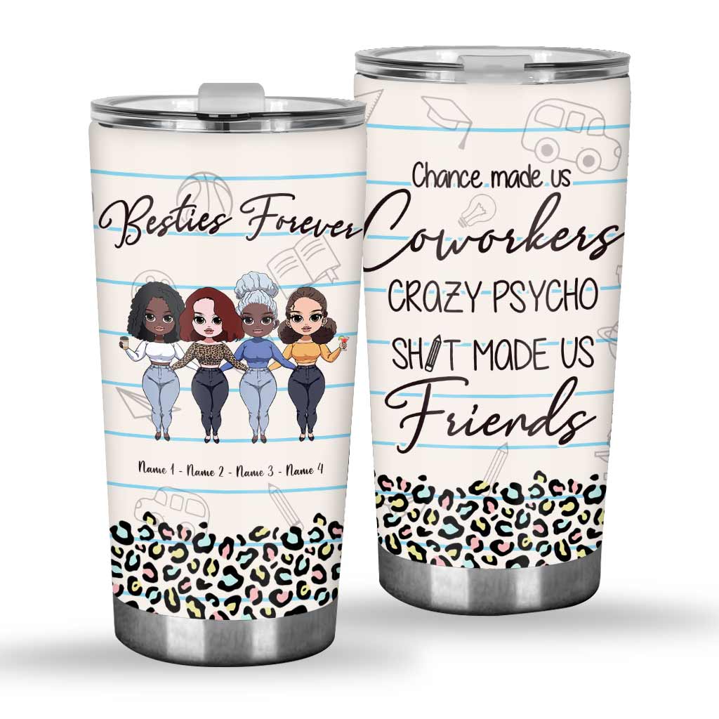 Zufall hat uns zu Kollegen gemacht – Lehrer/in – Personalisierter Trinkbecher für Lehrer/innen