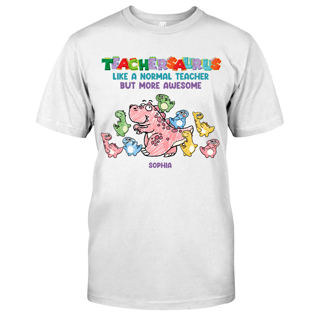 Teachersaurus – Personalisierte Lehrer-T-Shirts und Hoodies