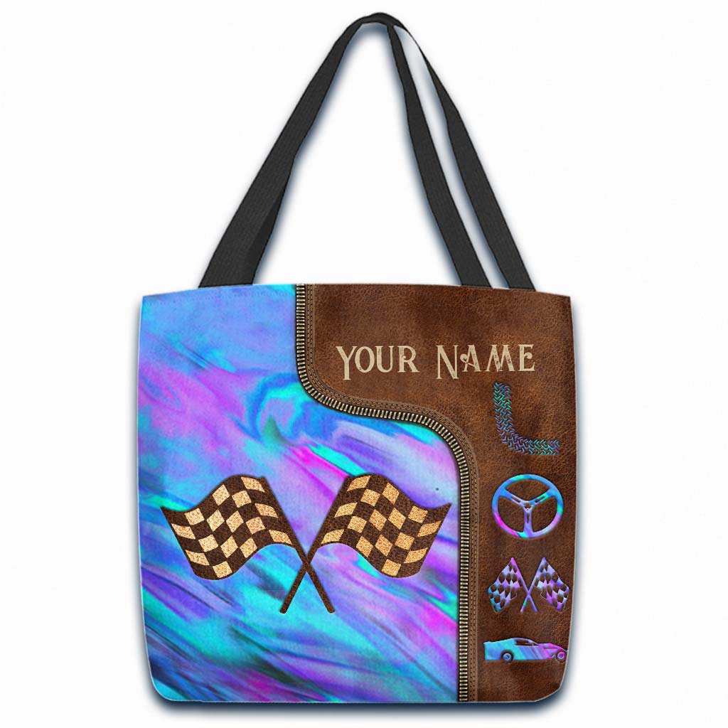 Love Racing Personalized Tote Bag