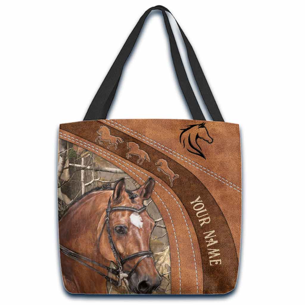 Personalisierte Tragetasche „Love Horses“