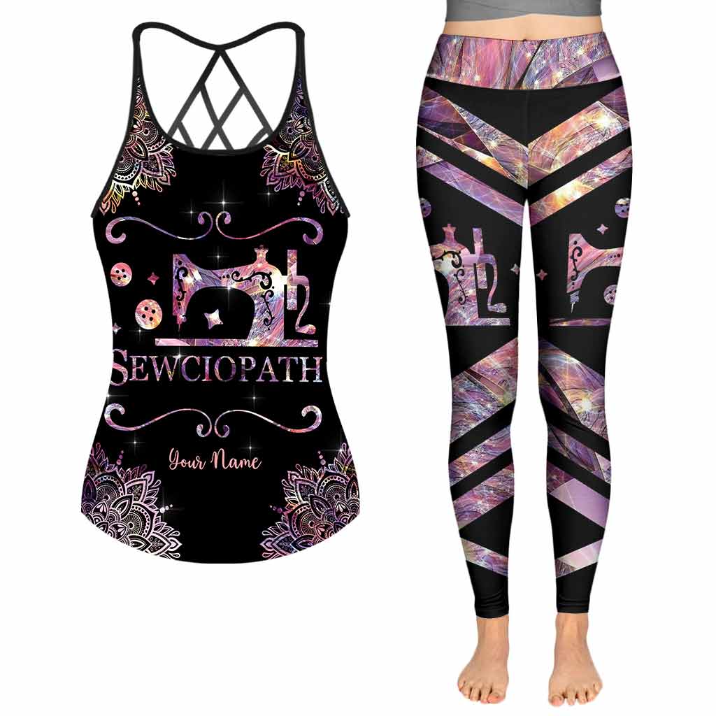 Sewciopath – Personalisiertes Tanktop und Leggings mit Kreuzmuster zum Nähen
