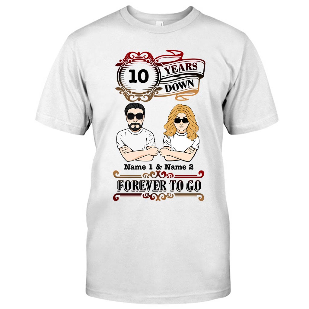 Forever To Go - Personalized Couple T-shirt and Hoodie