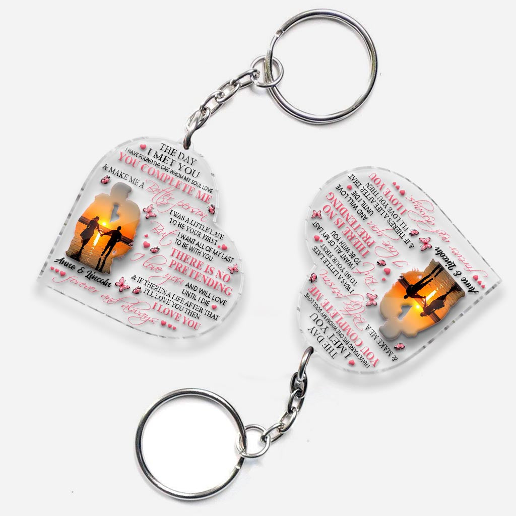 To My Wife - Personalized Couple Transparent Keychain