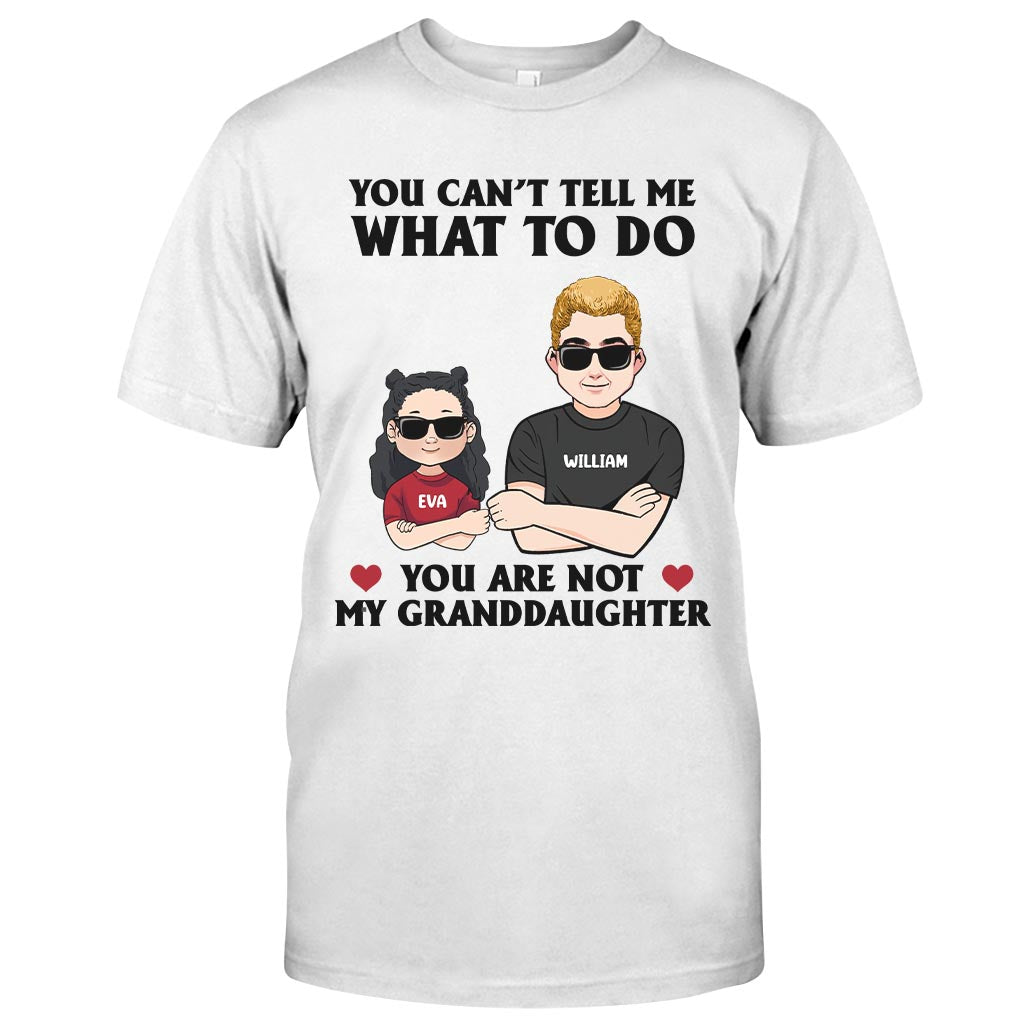 Du kannst mir nichts vorschreiben – Geschenk für Papa, Opa, Onkel, Bruder – Personalisiertes T-Shirt und Hoodie